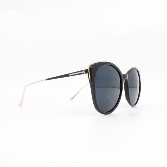 Tom Ford TF641 Round Sunglasses Black and Blue OS - Picture 6 of 11